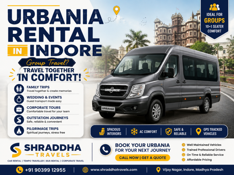 Urbania Rental in Indore – Shraddha Travels